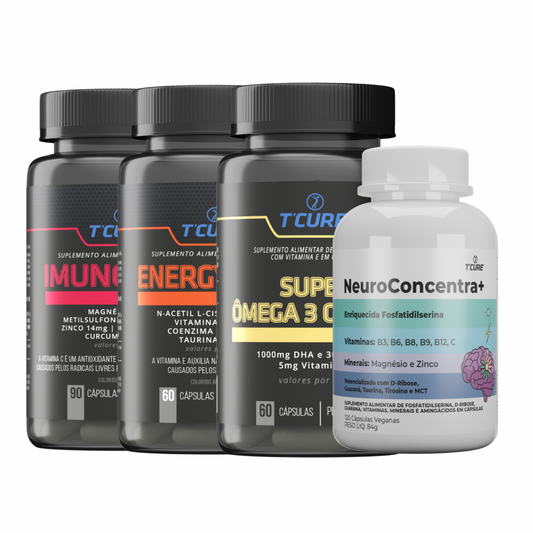 Blend 5 - Neuroconcentra+, Ômega, Energy e Imuno Cure